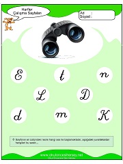 D Sesi Çalışma Sayfaları